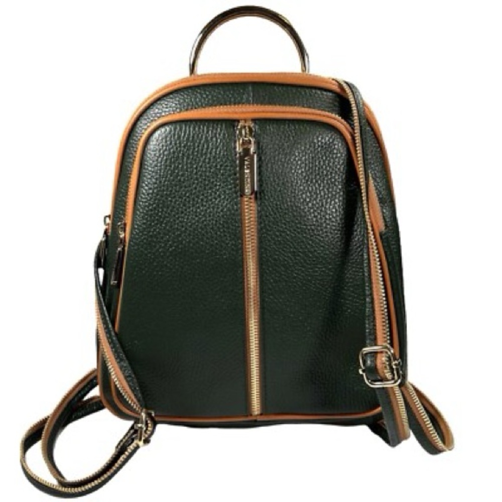 LIKE NEW | MADE IN ITALY | CONVERTIBLE BACKPACK SLING ADJUSTABLE ZIP SHOULDER - Picture 5 of 6